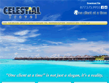 Tablet Screenshot of celestialtravel.com